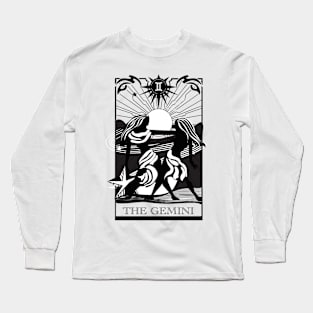 Gemini Zodiac Sign Art Long Sleeve T-Shirt